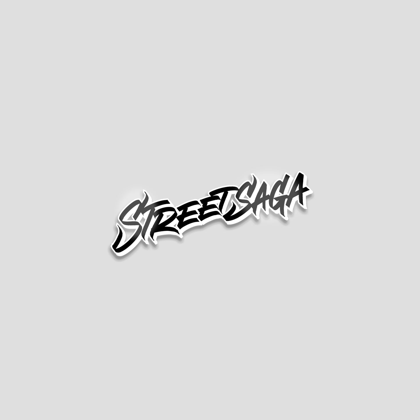 STREETSAGA LOGO STICKER (BLACK)