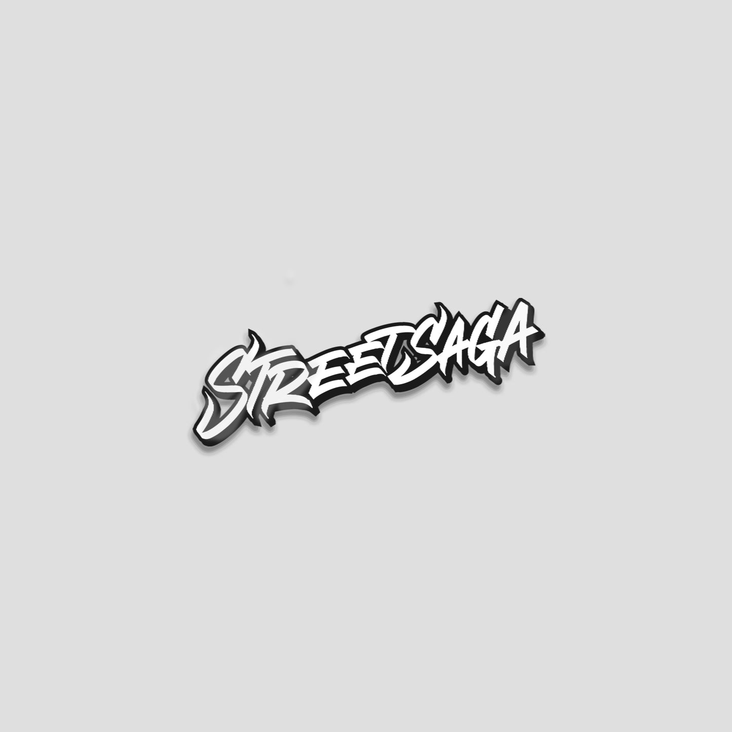 STREETSAGA LOGO STICKER (WHITE)